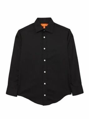 TALLIA Boys Solid Black Dress Shirt size 12